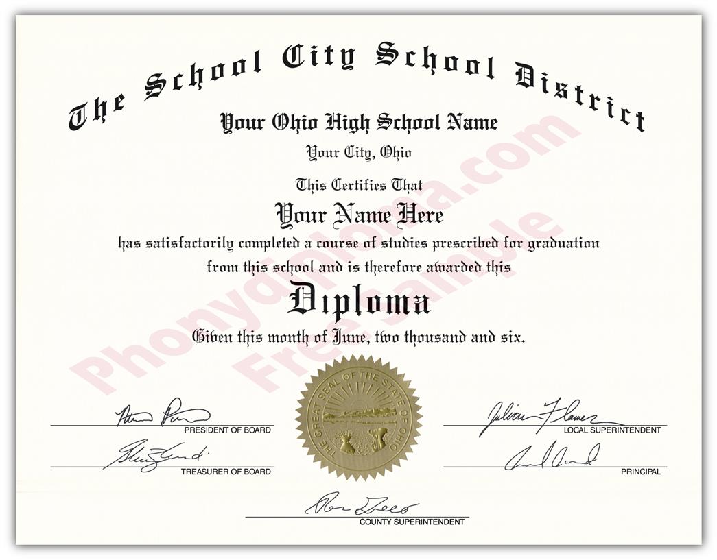 Buy Fake High School Diplomas, Degrees And Transcripts At $79 ...